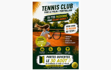 Portes ouvertes du club TCYP le dimanche 30 août à partir de 10H